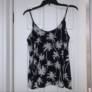 A.N.A. Palm tree flowy tank top